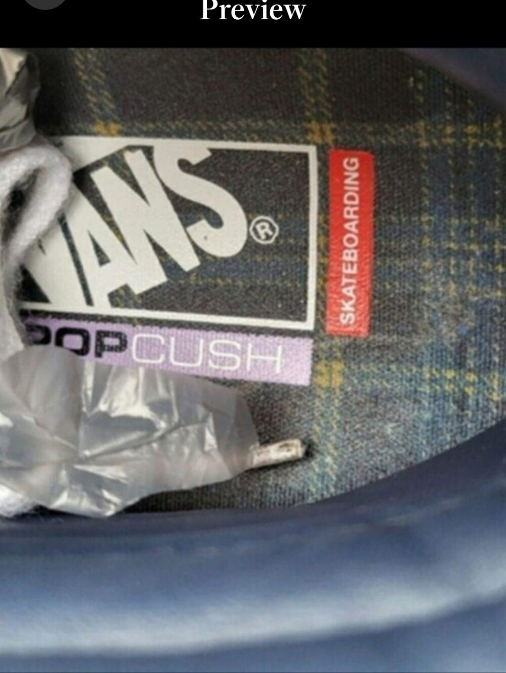 Vans Andrew Reynolds Blue Brown Athletic Tennis Hi Skate Sneaker Men 7.5 Wall - Picture 7 of 10